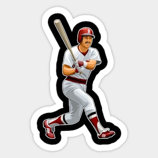 Jerry Remy Bat Legends Sticker